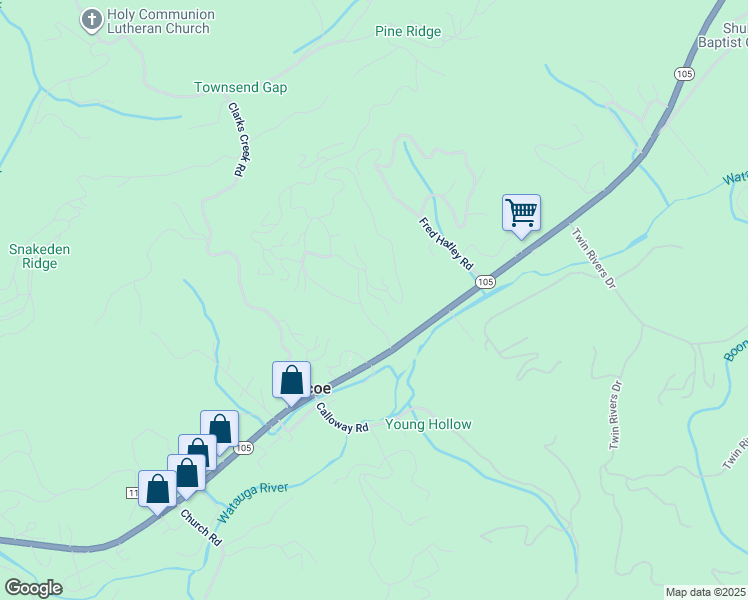 map of restaurants, bars, coffee shops, grocery stores, and more near 166 Still Lake Drive in Boone