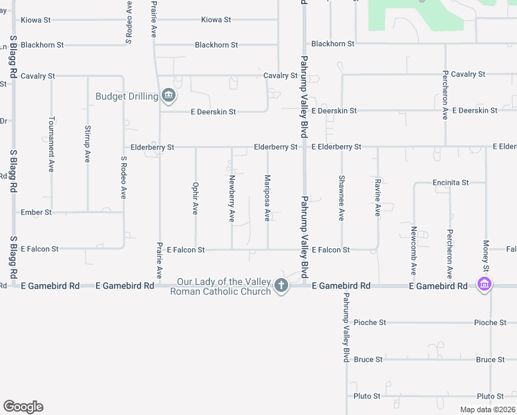 map of restaurants, bars, coffee shops, grocery stores, and more near 3720 Mariposa Avenue in Pahrump