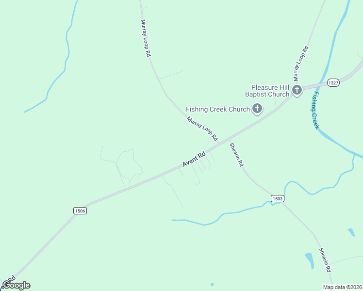 map of restaurants, bars, coffee shops, grocery stores, and more near 14816-14982 Avent Road in Whitakers