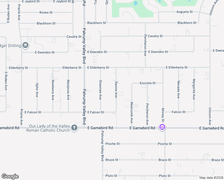 map of restaurants, bars, coffee shops, grocery stores, and more near 3720 Ravine Avenue in Pahrump