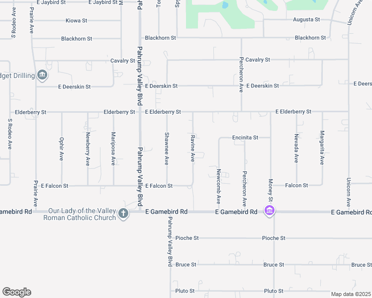 map of restaurants, bars, coffee shops, grocery stores, and more near 3680 Ravine Avenue in Pahrump