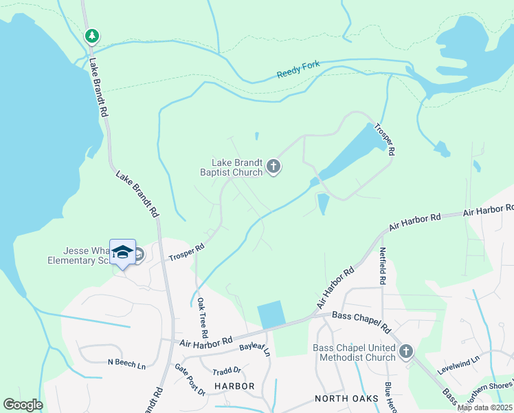 map of restaurants, bars, coffee shops, grocery stores, and more near 6108 Bedstone Drive in Greensboro