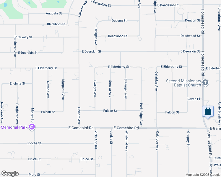 map of restaurants, bars, coffee shops, grocery stores, and more near 3721 Seneca Avenue in Pahrump