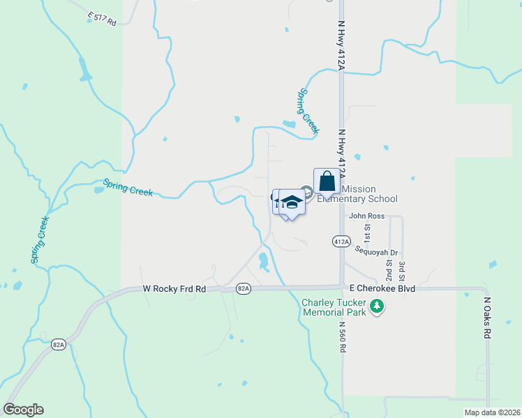 map of restaurants, bars, coffee shops, grocery stores, and more near 377 West Main Street in Oaks