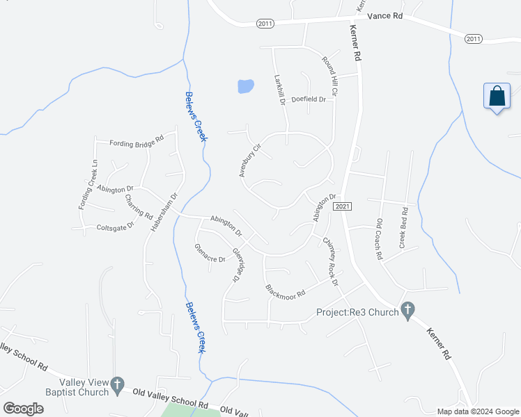 map of restaurants, bars, coffee shops, grocery stores, and more near 7141 Avenbury Circle in Kernersville