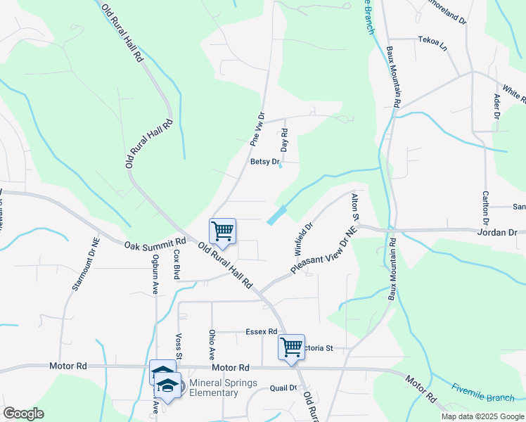 map of restaurants, bars, coffee shops, grocery stores, and more near 1150 Cook Street in Winston-Salem