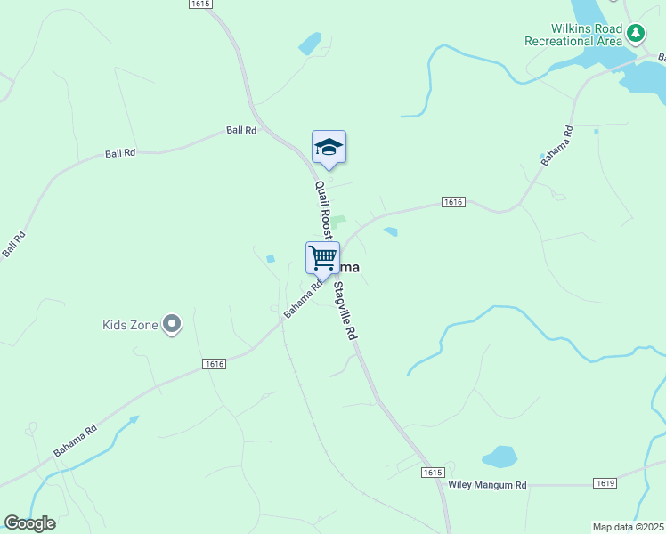 map of restaurants, bars, coffee shops, grocery stores, and more near in Bahama