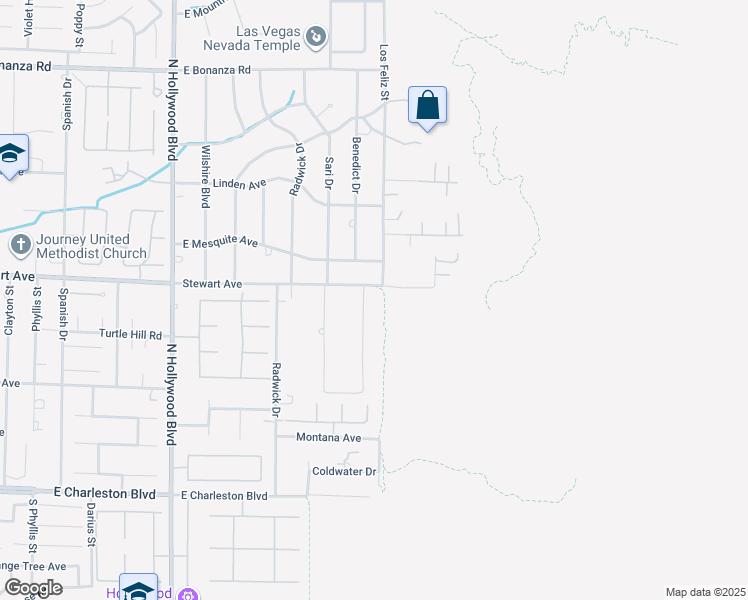 map of restaurants, bars, coffee shops, grocery stores, and more near 380 Peaceful Street in Las Vegas