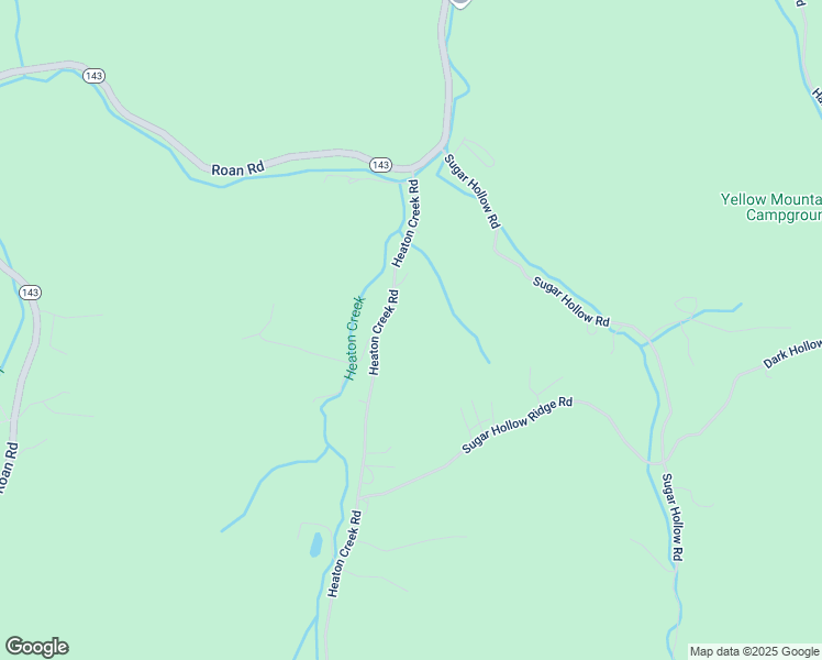 map of restaurants, bars, coffee shops, grocery stores, and more near 171 Heaton Creek Road in Roan Mountain