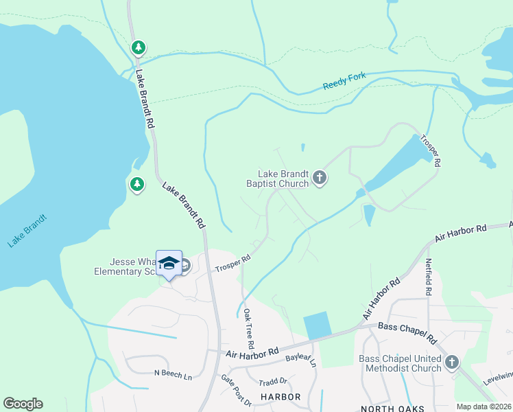 map of restaurants, bars, coffee shops, grocery stores, and more near 1934 Trosper Road in Greensboro