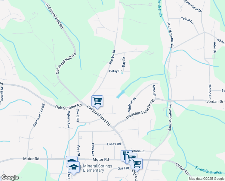 map of restaurants, bars, coffee shops, grocery stores, and more near 1146 Cook Street in Winston-Salem