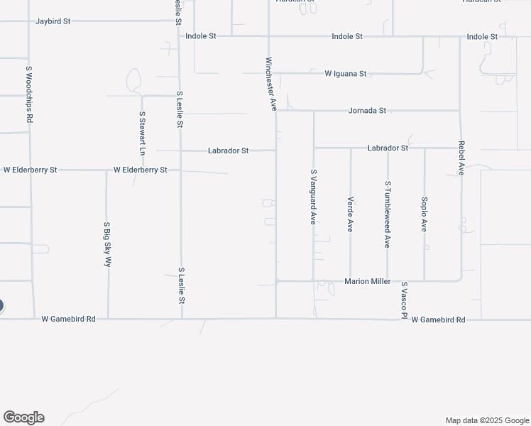 map of restaurants, bars, coffee shops, grocery stores, and more near 3630 Winchester Avenue in Pahrump