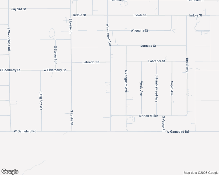 map of restaurants, bars, coffee shops, grocery stores, and more near 3630 Winchester Avenue in Pahrump