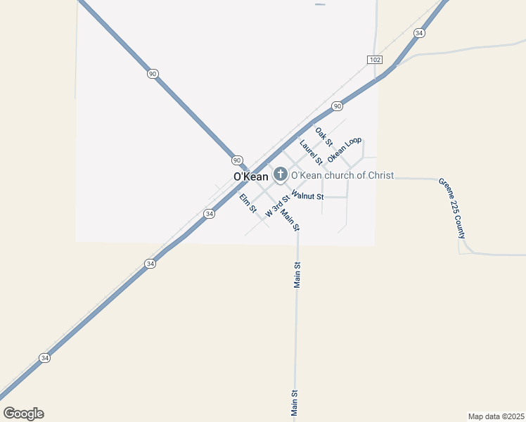 map of restaurants, bars, coffee shops, grocery stores, and more near 114 Elm Street in O'Kean