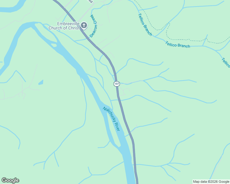 map of restaurants, bars, coffee shops, grocery stores, and more near 4602 Tennessee 81 in Erwin