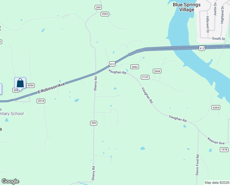 map of restaurants, bars, coffee shops, grocery stores, and more near 17950 Cate Farm Road in Springdale