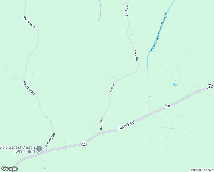 map of restaurants, bars, coffee shops, grocery stores, and more near 891 Pack Rd in White Bluff