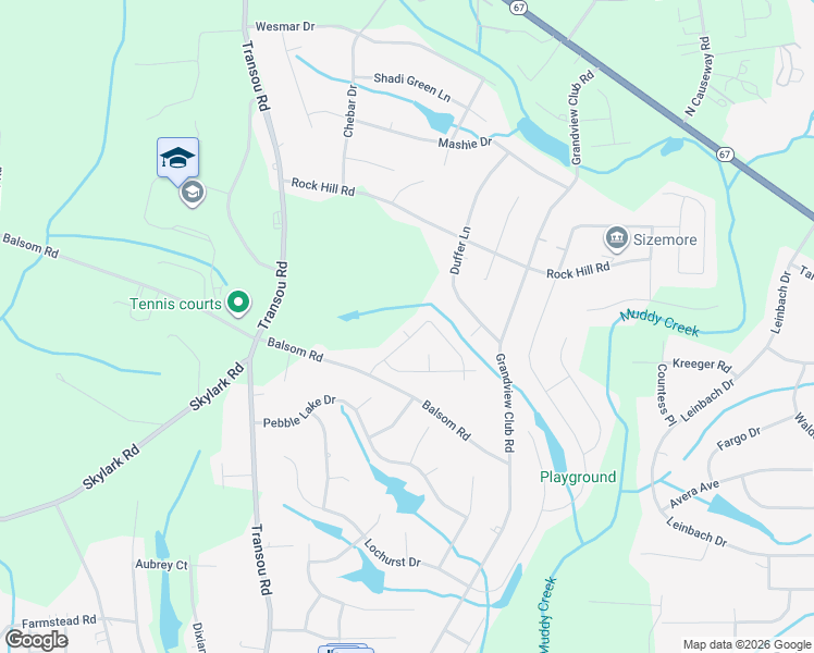 map of restaurants, bars, coffee shops, grocery stores, and more near 4711 Birdie Way in Pfafftown