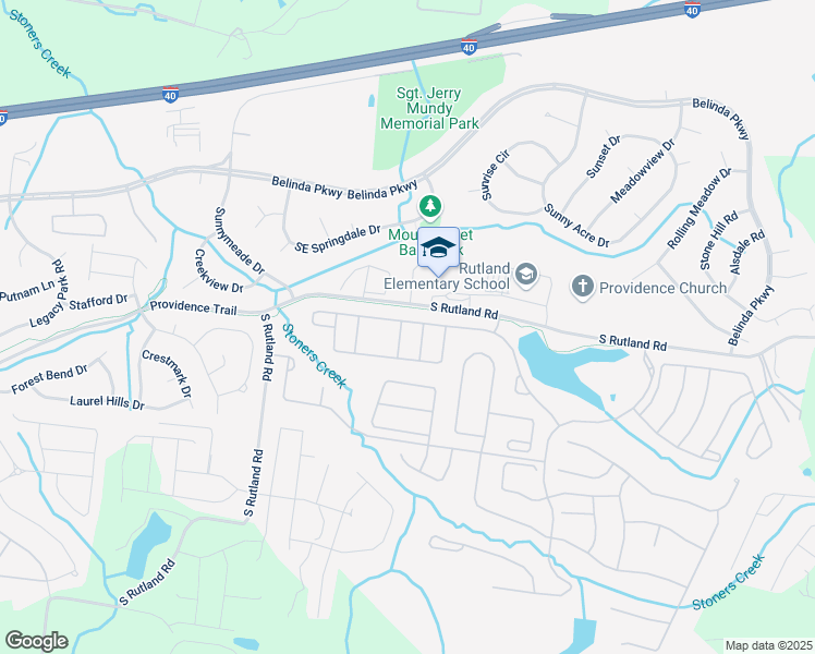 map of restaurants, bars, coffee shops, grocery stores, and more near 501 Inaugural Drive in Mt. Juliet