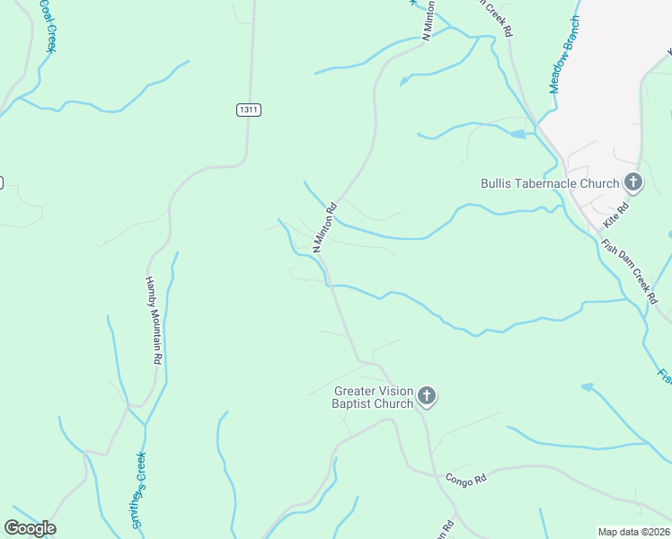 map of restaurants, bars, coffee shops, grocery stores, and more near 1542 North Minton Road in Millers Creek