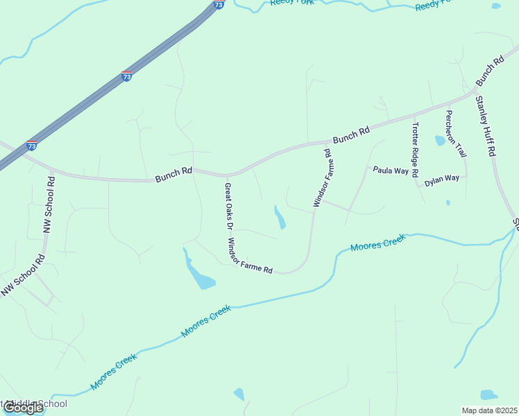 map of restaurants, bars, coffee shops, grocery stores, and more near 6101 Oak Glenn Court in Summerfield