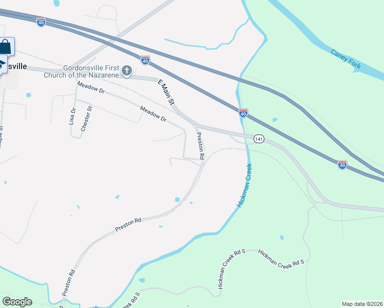 map of restaurants, bars, coffee shops, grocery stores, and more near 295 Meadow Drive in Gordonsville
