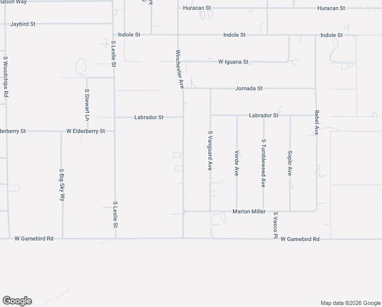 map of restaurants, bars, coffee shops, grocery stores, and more near 3601 Winchester Avenue in Pahrump