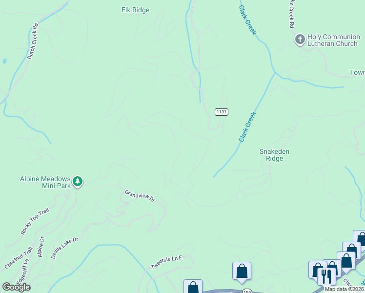 map of restaurants, bars, coffee shops, grocery stores, and more near 1237 Nettles Ridge Road in Banner Elk