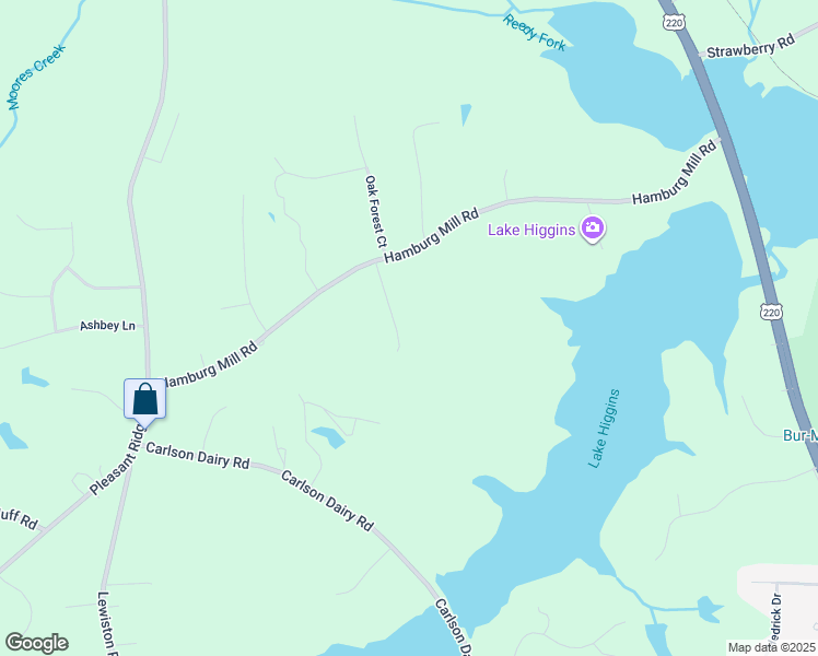 map of restaurants, bars, coffee shops, grocery stores, and more near 6104 4 Oaks Court in Summerfield