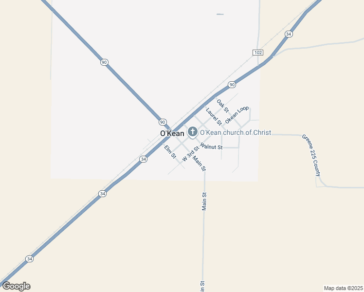 map of restaurants, bars, coffee shops, grocery stores, and more near 114 Elm Street in O'Kean