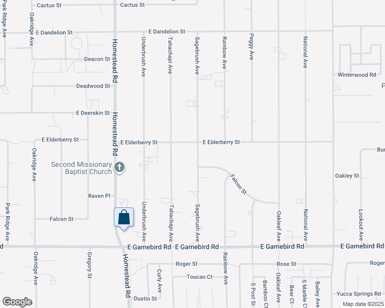 map of restaurants, bars, coffee shops, grocery stores, and more near 3550 Sagebrush Avenue in Pahrump
