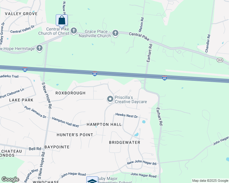 map of restaurants, bars, coffee shops, grocery stores, and more near 5337 Roxborough Pass in Nashville