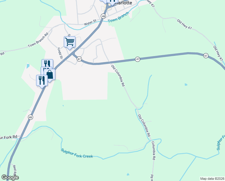 map of restaurants, bars, coffee shops, grocery stores, and more near 1030 Columbia Road in Charlotte