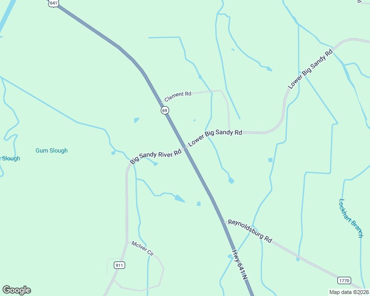 map of restaurants, bars, coffee shops, grocery stores, and more near 7725-8089 US Highway 641 North in Camden