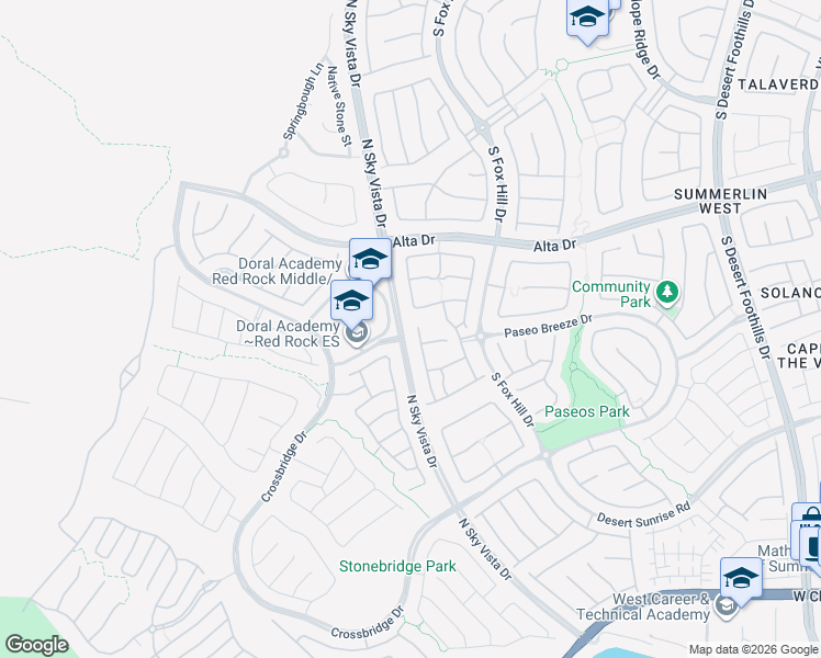 map of restaurants, bars, coffee shops, grocery stores, and more near 685 Catalina Aisle Street in Las Vegas