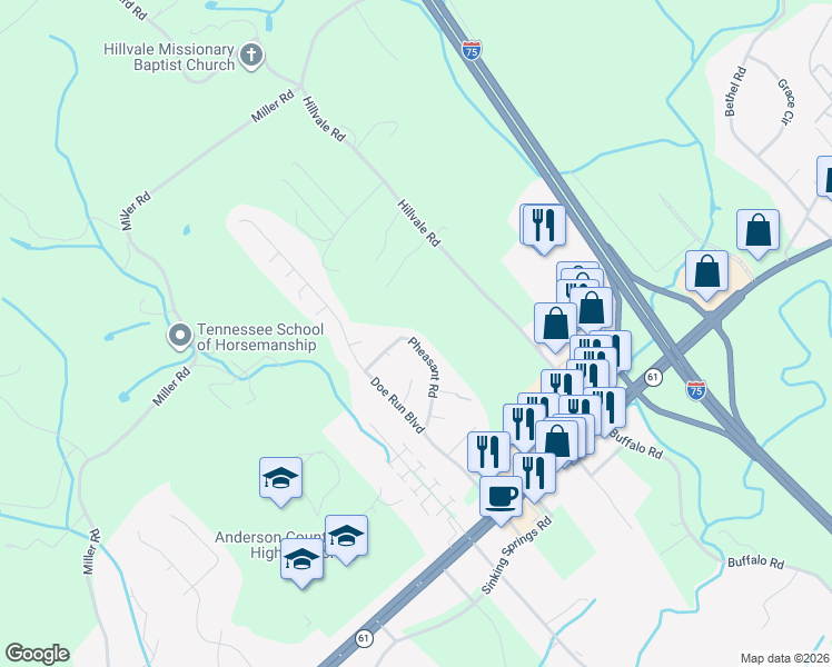 map of restaurants, bars, coffee shops, grocery stores, and more near 127 Pheasant Road in Clinton