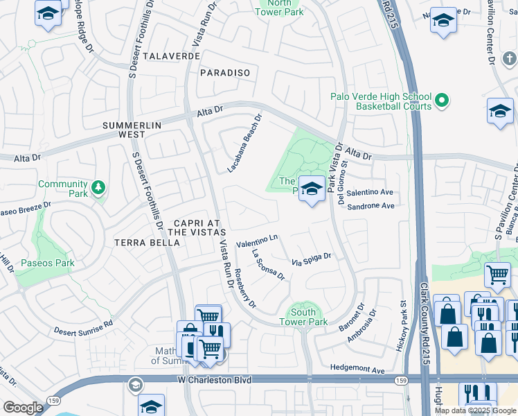 map of restaurants, bars, coffee shops, grocery stores, and more near 11524 West Sleepy Heaven Place in Las Vegas