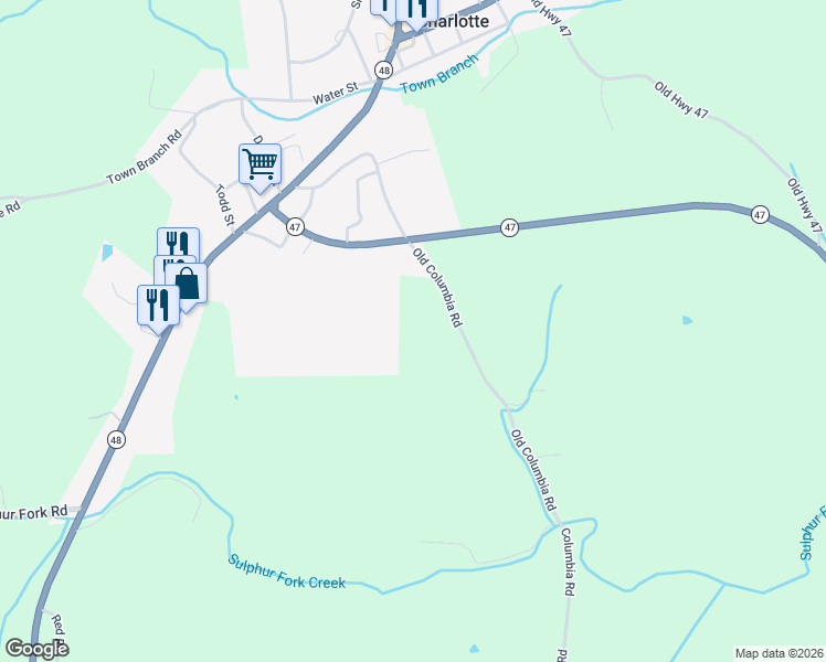 map of restaurants, bars, coffee shops, grocery stores, and more near 1030 Columbia Road in Charlotte