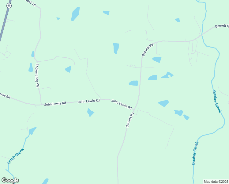 map of restaurants, bars, coffee shops, grocery stores, and more near 2830 Barnett Road in Mebane