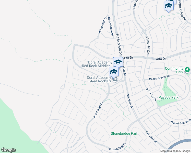 map of restaurants, bars, coffee shops, grocery stores, and more near 12508 Point Sierra Street in Las Vegas