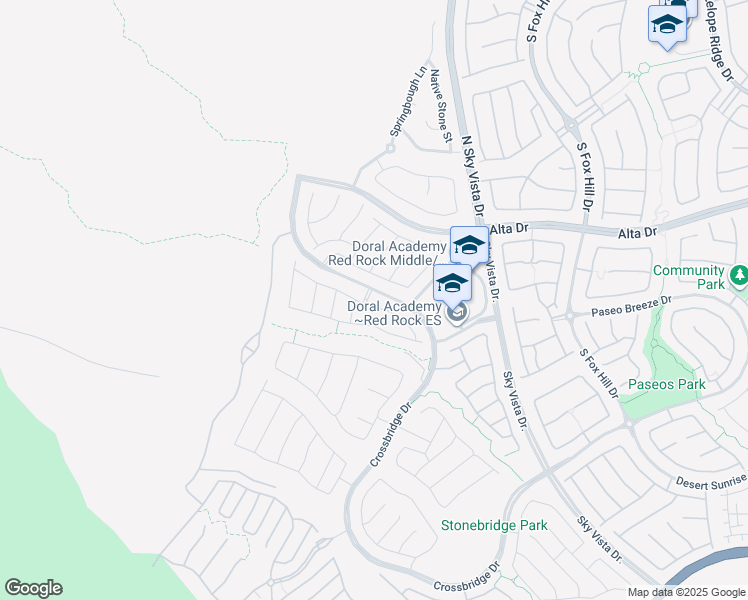 map of restaurants, bars, coffee shops, grocery stores, and more near 12520 Point Sierra Street in Las Vegas