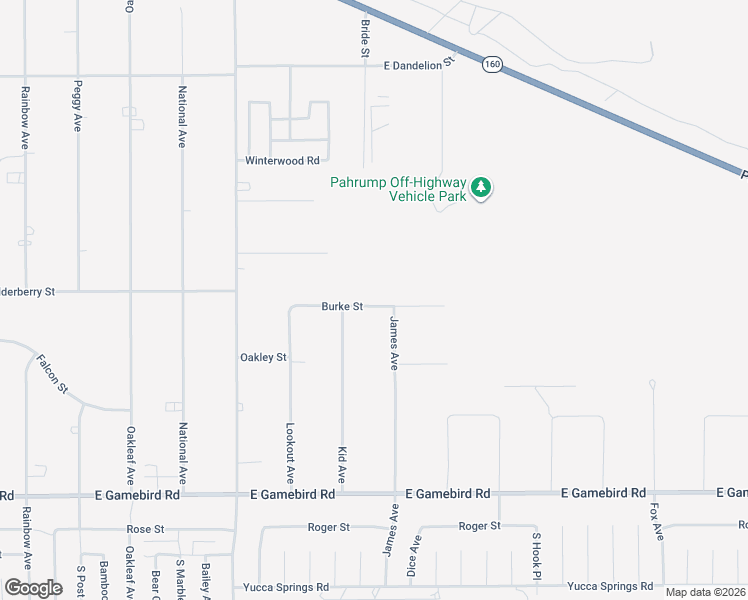 map of restaurants, bars, coffee shops, grocery stores, and more near 4360 Blake Street in Pahrump