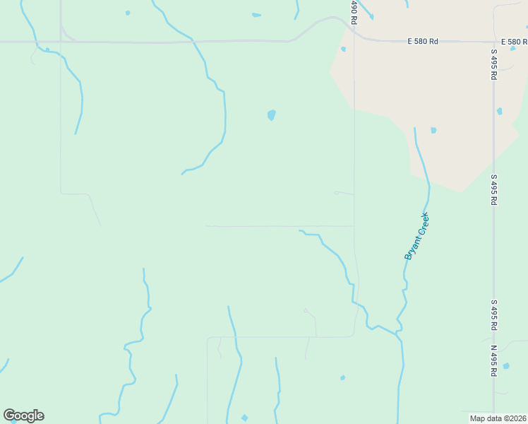 map of restaurants, bars, coffee shops, grocery stores, and more near 13649 East 586 Road in Rose