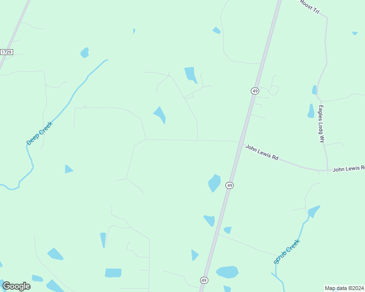 map of restaurants, bars, coffee shops, grocery stores, and more near 2447 Foxfire Lane in Burlington