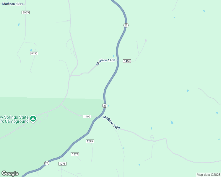 map of restaurants, bars, coffee shops, grocery stores, and more near 35344 Arkansas 23 in Huntsville