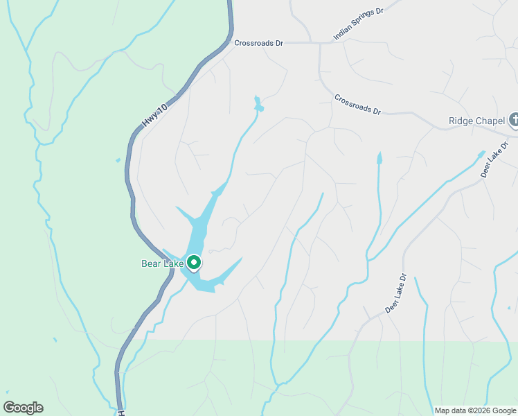 map of restaurants, bars, coffee shops, grocery stores, and more near Bear Lake Road in Flint Creek