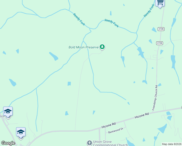 map of restaurants, bars, coffee shops, grocery stores, and more near 5758 Plowfield Road in McLeansville
