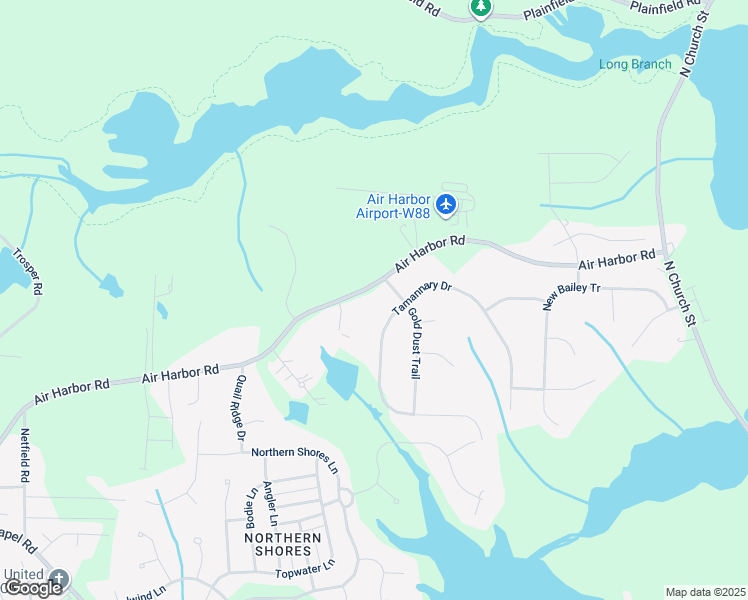 map of restaurants, bars, coffee shops, grocery stores, and more near 305 Air Harbor Road in Greensboro