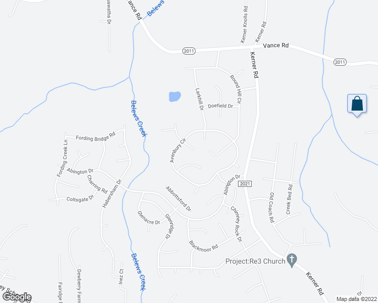 map of restaurants, bars, coffee shops, grocery stores, and more near 2004 Middleham Drive in Kernersville