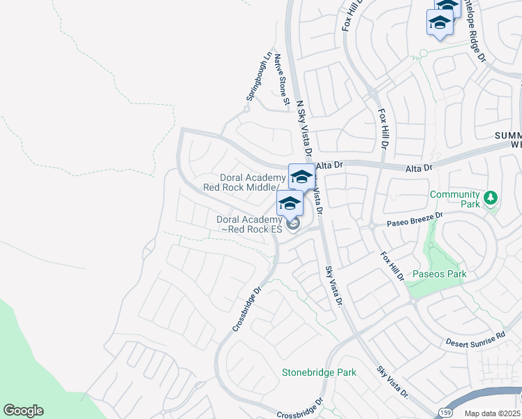 map of restaurants, bars, coffee shops, grocery stores, and more near 438 Wind Poppy St in Las Vegas
